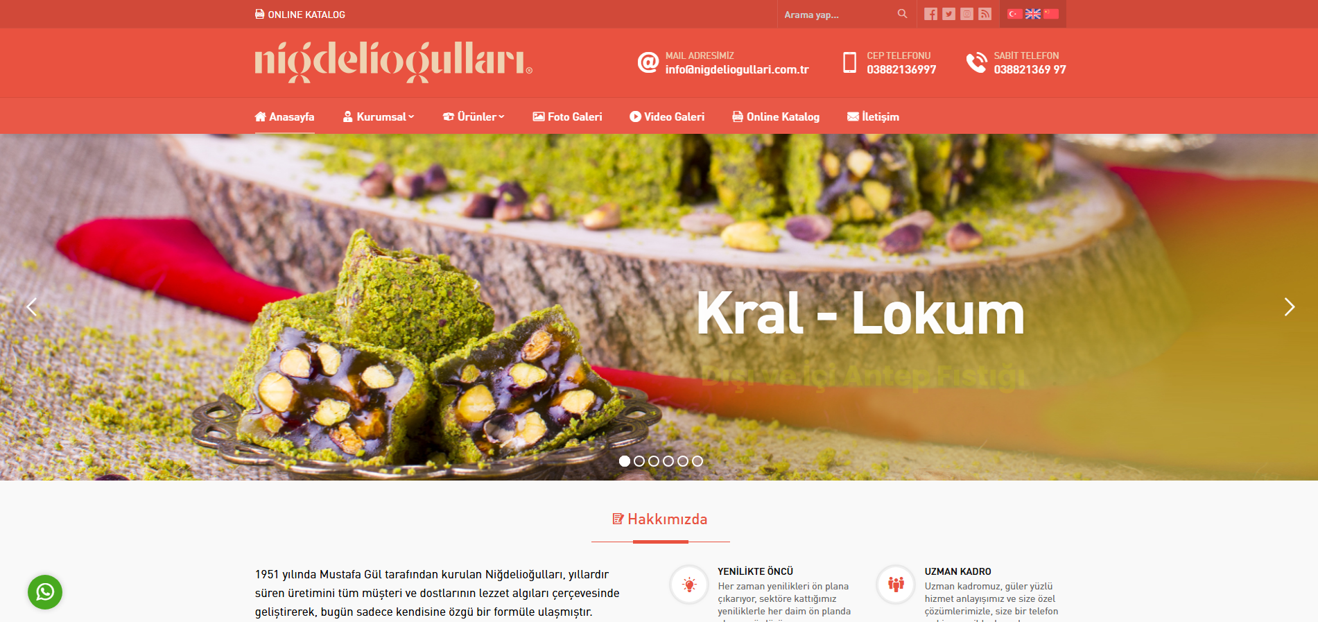 Niğdelioğulları Gıda Katalog Sitesi